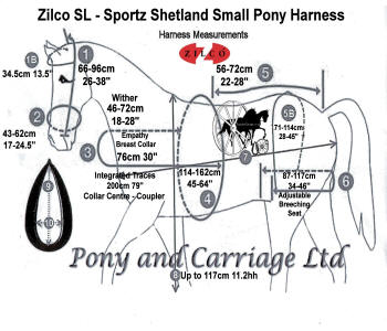 Zilco SL Sportz Harness Sizing Guide