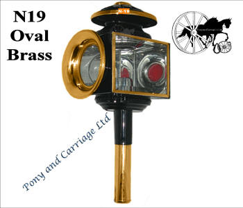 Horse and Carriage  Lamp Style N19 Brass