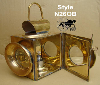 Oil Horse Carriage Lamp Brass
