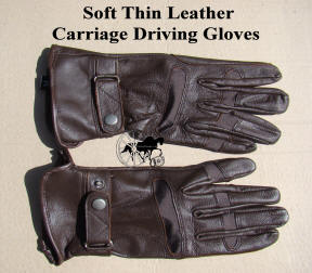 Soft Leather Carriage Driving Gloves
