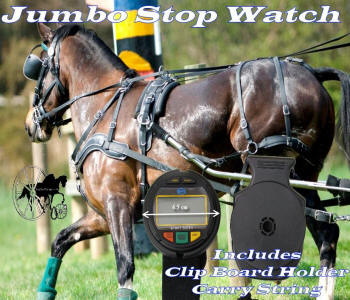 Horse driving trials competitor jumbo watch
