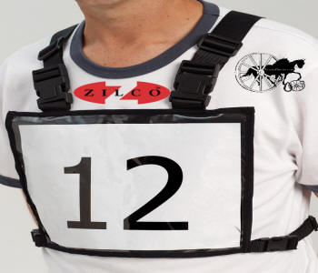 Carriage Driving Competition Number Vest Front