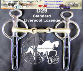 Standard Liverpool Lozenge Mouth Carriage Driving Bit D29