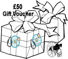 Carriage Driving £50 Gift Voucher Certificates