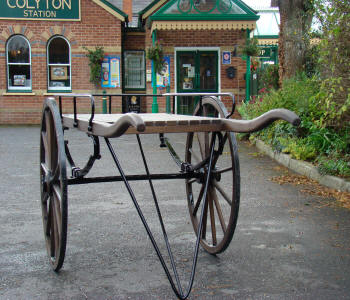 Hand Cart Costermonger Barrow Oak Reproduction 6