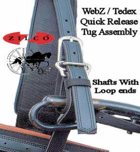Horse Harness Quick Release Shaft Tugs