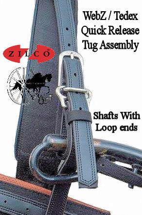 Horse Harness Quick Release Shaft Loops