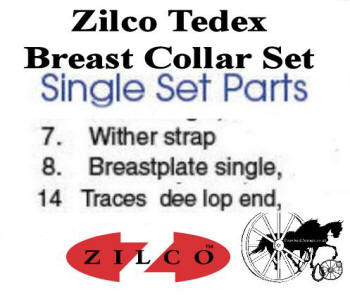 Zilco Complete Breast Collar Wither Strap and Trace Set