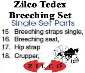 Zilco Tedex Harness Complete Breeching Set List