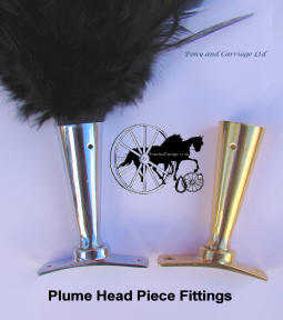 Feather Plume Holders Brass Carriage Driving 