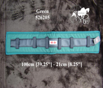 Zilco Green Memory Foam Horse Harness Saddle Pads