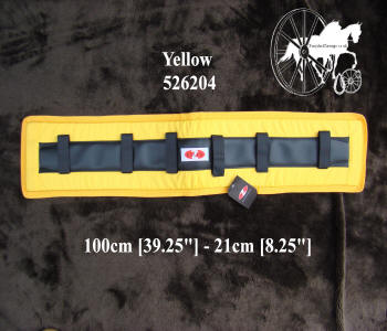 Zilco Yellow Memory Foam Horse Harness Saddle Pads