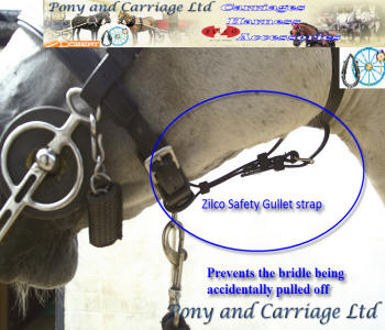 carriage driving bridle saftey strap