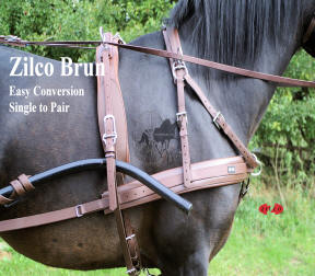 Zilco Brun Horse Harness Single and Pair