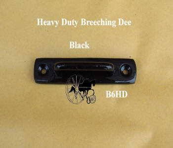 Horse Shaft Black Breeching loop staple dee 