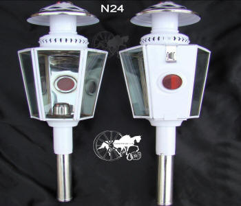 Horse and Carriage  Lamp Style N24 White 
