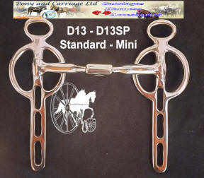 Three Slot Myler Style Mouth Liverpool Carriage Driving Bit  D13