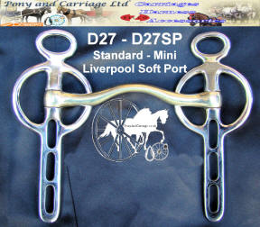 Liverpool Soft Port Mouth Carriage Driving Bit Style D27
