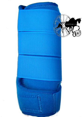 Carriage Driving Coloured Protective Tendon Boots Royal Blue