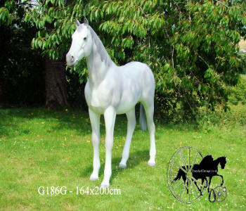 Life Size Grey Horse Model G186G